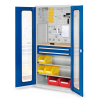 Schubladenschrank mit Sichtfenstertüren 1950x1000x600 mm