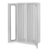 Robuster Schrank mit Mitteltrennwand und Sichtfenstertüren