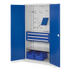 Kappes RasterPlan Schubladenschränke 1950x1000x600mm Lochplattentüren Modell 12 enzianblau
