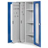 Kappes RasterPlan Vertikalschränke 1950x1000x600mm Modell 80 Sichtfenstertüren enzianblau