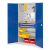 Kappes RasterPlan Schubladenschränke 1950x1000x600mm Schlitzplattentüren Modell 24 enzianblau
