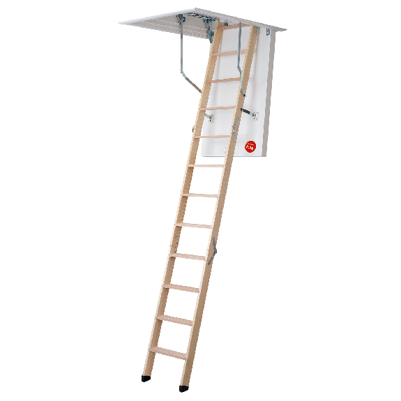 Dolle Bodentreppe clickFIX thermo 3-teilig bis 274cm Raumhöhe mit U-Wert 0,38 Deckenöffnung 120x60cm-Beschreibung lesen