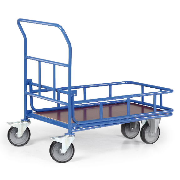 Wagen mit Ladefläche und Geländer 1200x800mm-Beschreibung lesen