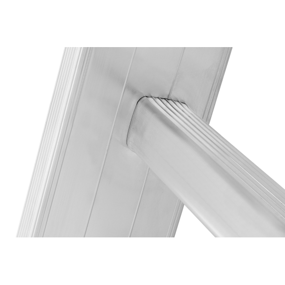 Hymer Mehrzweckleiter mit gebogener Traverse 2x8 Sprossen-Beschreibung lesen
