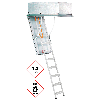 Dachbodentreppe feuerhemmend mit Stahltreppe