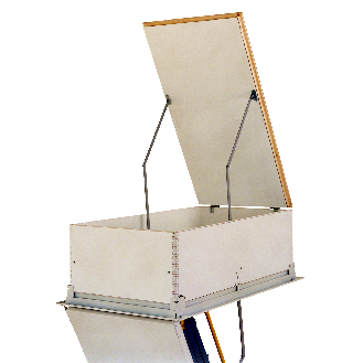 Minka Dachbodentreppe Type 15 Exklusiv Brandhemmend mit Leiter aus Stahl Deckenöffnung 140x70cm Raumhöhe 275cm-Beschreibung lesen