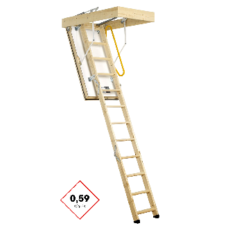 Minka Bodentreppe Polar Extrem mit U-Wert 0,59 W/m2K bis 280cm Raumhöhe 130x70cm Deckenöffnung-Beschreibung lesen