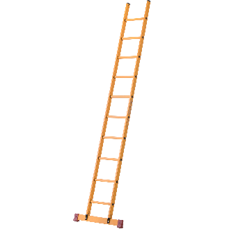 Anlegeleiter 10 Sprossen aus GFK-Beschreibung lesen