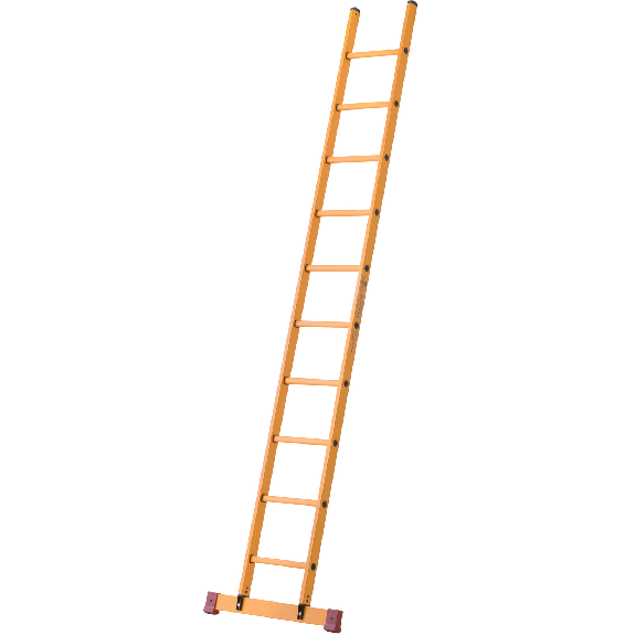 Anlegeleiter 10 Sprossen aus GFK-Beschreibung lesen