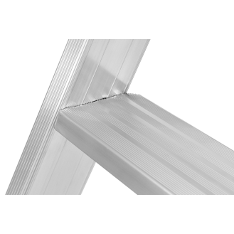 Plattformleiter mit Handlauf und Aluminium Ablageschale, 10 Stufen-Beschreibung lesen