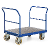Plattformwagen mit 2 Schiebebügeln, Tragkraft 2200 kg, 1600x800 mm