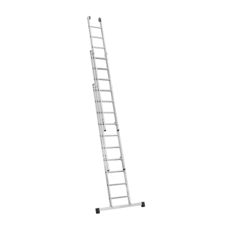 Schiebeleiter mit automatischer Abhebesicherung 3x12 Sprossen-Beschreibung lesen
