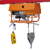 Elektrische Seilwinde 400 V, 0,95 t, 38 m