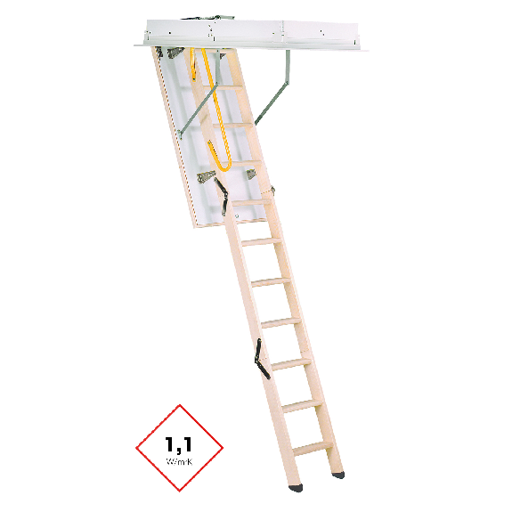 Minka Bodentreppe Euro Trend mit U-Wert 1,1 W/m2K 220-280cm Raumhöhe 120x60cm Deckenöffnung-Beschreibung lesen