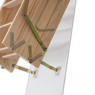 Dolle Bodentreppe clickFIX 4-teilig bis 274cm Raumhöhe mit U-Wert 0,49 Deckenöffnung 110x60cm-Beschreibung lesen