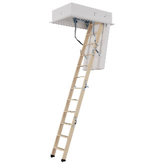 Dolle Bodentreppe clickFIX 4-teilig bis 274cm Raumhöhe mit U-Wert 0,49 Deckenöffnung 110x60cm-Beschreibung lesen