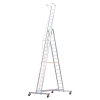 Montageleiter rollbar mit 16 Sprossen