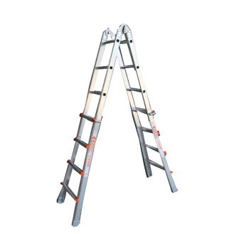 Teleskopleiter 4x5 Sprossen-Beschreibung lesen