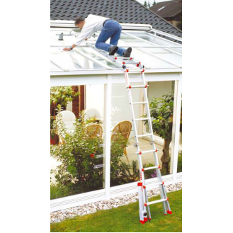 Siedra Wintergarten Glasdachleiter 988 mit Glasauflage 4x4 Sprossen-Beschreibung lesen