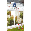 Siedra Wintergarten Glasdachleiter 988 mit Glasauflage 4x4 Sprossen