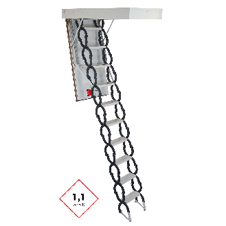 Minka Bodentreppe Elegance mit U-Wert 1,1 W/m2K 220-300cm Raumhöhe 90x70cm Deckenöffnung-Beschreibung lesen