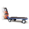 Protaurus Industrie-Anhänger mit Kugellenkkranz 2t Traglast Luftbereifung 2000x1000mm
