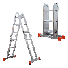 Teleskopleiter aus Aluminium 4x3 Sprossen Teleskopleiter aus Aluminium 4x3 Sprossen