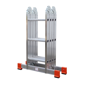 Teleskopleiter aus Aluminium 4x3 Sprossen-Beschreibung lesen