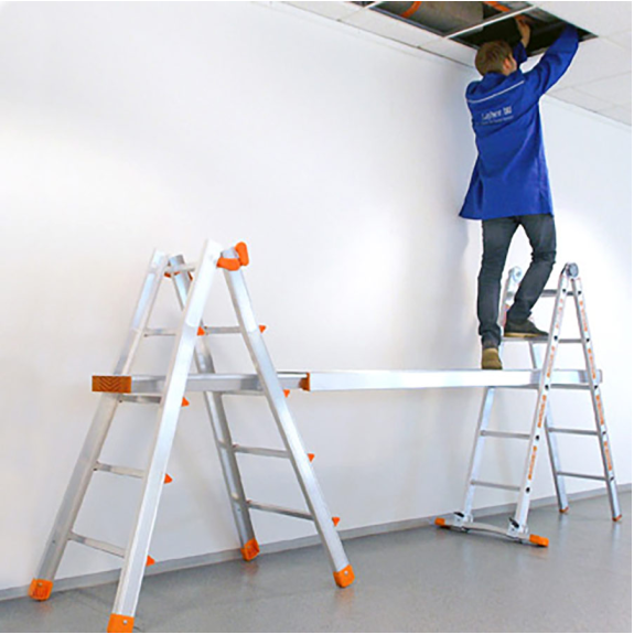 Layher Topic 1058 Teleskopleiter 4x3 Sprossen-Beschreibung lesen