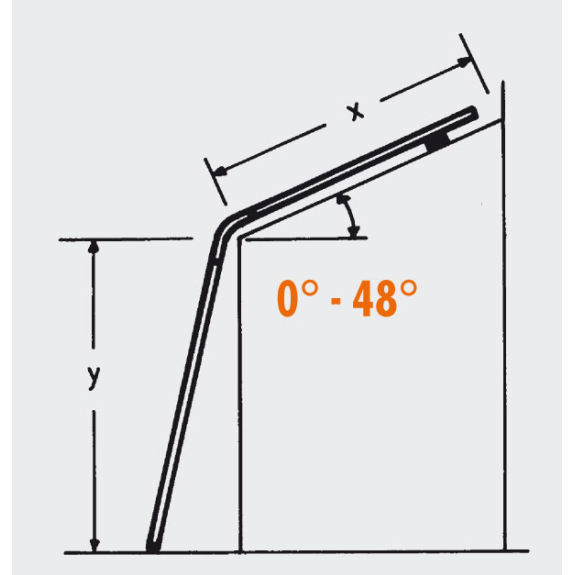 Siedra Wintergarten Glasdachleiter 988 mit Glasauflage 4x5 Sprossen-Beschreibung lesen
