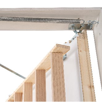 Dolle Bodentreppe extra 3-teilig bis 260cm Raumhöhe mit U-Wert 0,77 Deckenöffnung 112x60cm-Beschreibung lesen