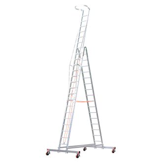 Montageleiter rollbar 20 Sprossen 10,72 m-Beschreibung lesen