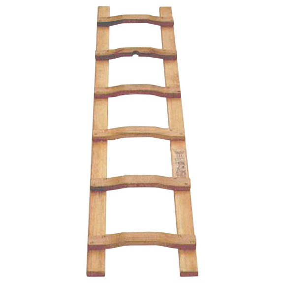 Holz Dachdeckerleiter geleimt +4 Holzschrauben mit 8 Sprossen 2,38m lang-Beschreibung lesen