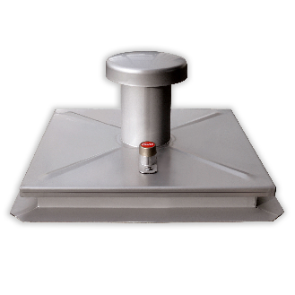 Hailo Schachtabdeckung HS2 Edelstahl 4mm tagwasserdicht, verstärkt 600x600mm mit Isolierung-Beschreibung lesen