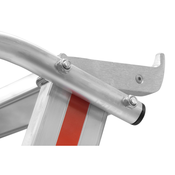 Hymer Plattformleiter mit beidseitigem Handlauf und Aluminium Ablageschale 6 Stufen-Beschreibung lesen