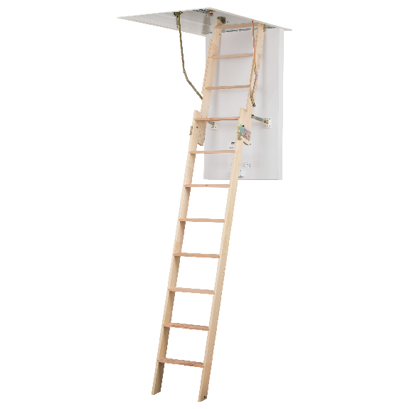 Dolle Bodentreppe clickFIX 2-teilig bis 274cm Raumhöhe mit U-Wert 0,49 Deckenöffnung 140x70cm-Beschreibung lesen