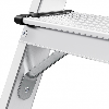 Hailo D60 StandardLine Doppelstufenleiter mit rutschsicheren geriffelten 2x7 Stufen