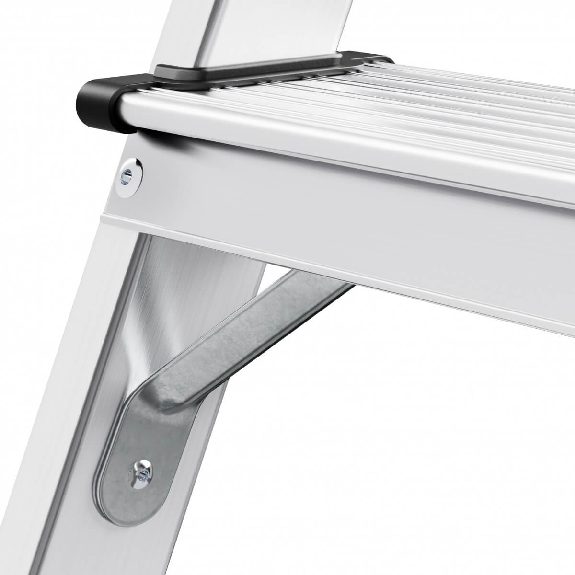 Hailo D60 StandardLine Doppelstufenleiter mit rutschsicheren geriffelten 2x7 Stufen-Beschreibung lesen