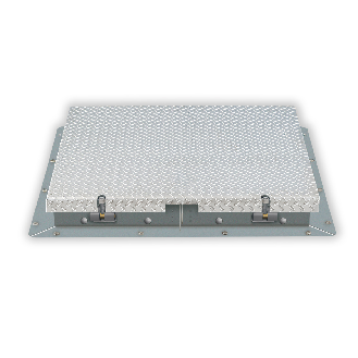 Hailo Schachtabdeckung HS9 Aluminium begehbar, tagwasserdicht mit Schwenkverschluss 600x600mm-Beschreibung lesen