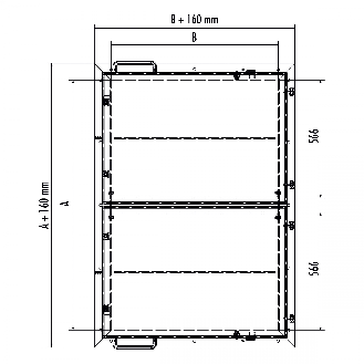 Hailo Schachtabdeckung HS9 Aluminium begehbar, tagwasserdicht mit Schwenkverschluss 600x600mm-Beschreibung lesen