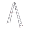 Euroline Premium 30577 Stufenstehleiter 2x16 Stufen
