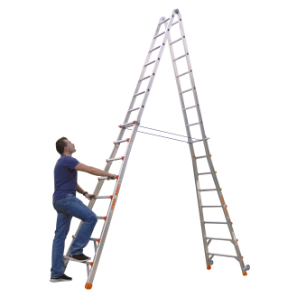 Siedra Teleskopleiter 985 4x8 Sprossen-Beschreibung lesen