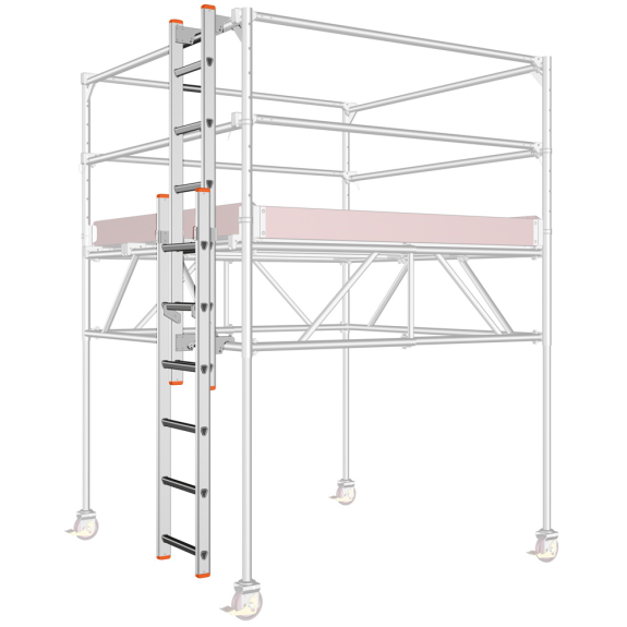 Aluminiumleiter mit 6 Sprossen-Beschreibung lesen