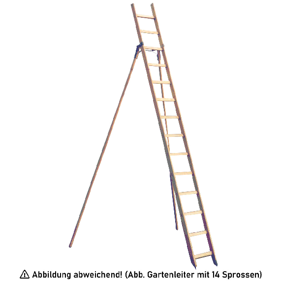 Holz Gartenleiter mit Erdspitzen und 13 Stufen-Beschreibung lesen