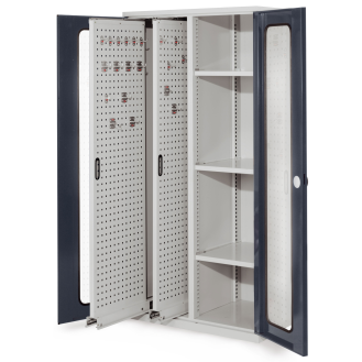 Vertikalschrank mit Sichtfenstertüren 1950x1000x600mm-Beschreibung lesen