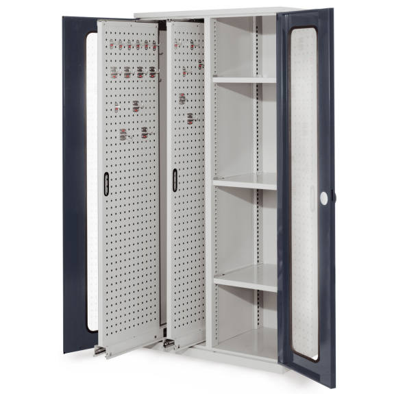 Vertikalschrank mit Sichtfenstertüren 1950x1000x600mm-Beschreibung lesen