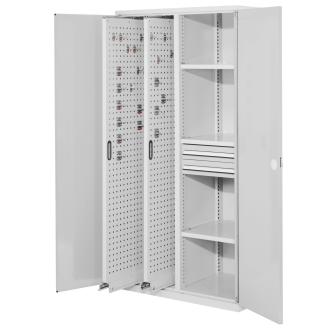 Kappes RasterPlan Vertikalschränke 1950x1000x600mm Modell 81 Doppelwandtüren lichtgrau-Beschreibung lesen