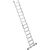 Euroline Premium 30174 Alu Stufenanlegeleiter mit integriertem Anlegegummi 14 Stufen