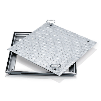 Zarges Aluminium Schachtabdeckung mit verzinkter Stahldeckplatte 1000 mm x 1000 mm-Beschreibung lesen