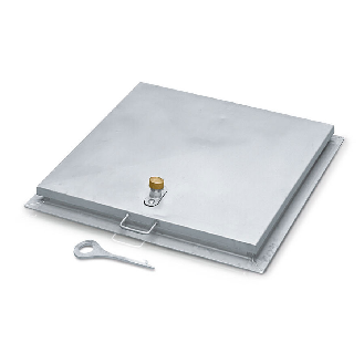 Zarges Brunnenabdeckung in eckiger Form aus Edelstahl ohne Isolierung 1000 mm x 800 mm-Beschreibung lesen